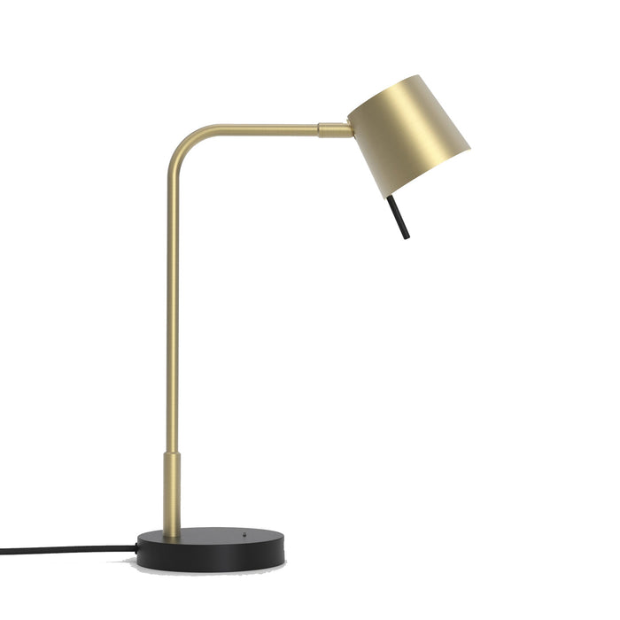 Miura LED Desk Lamp in Matt Gold/Matt Gold.
