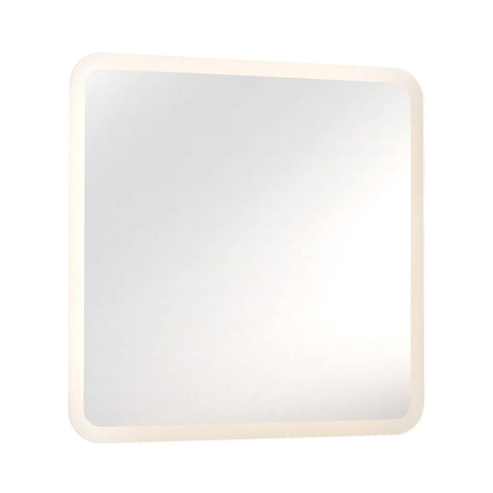 Varenna Square LED Illuminated Mirror in White.
