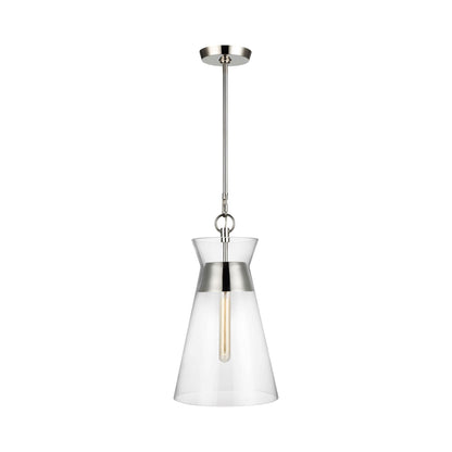 Atlantic Pendant Light in Polished Nickel (Narrow).