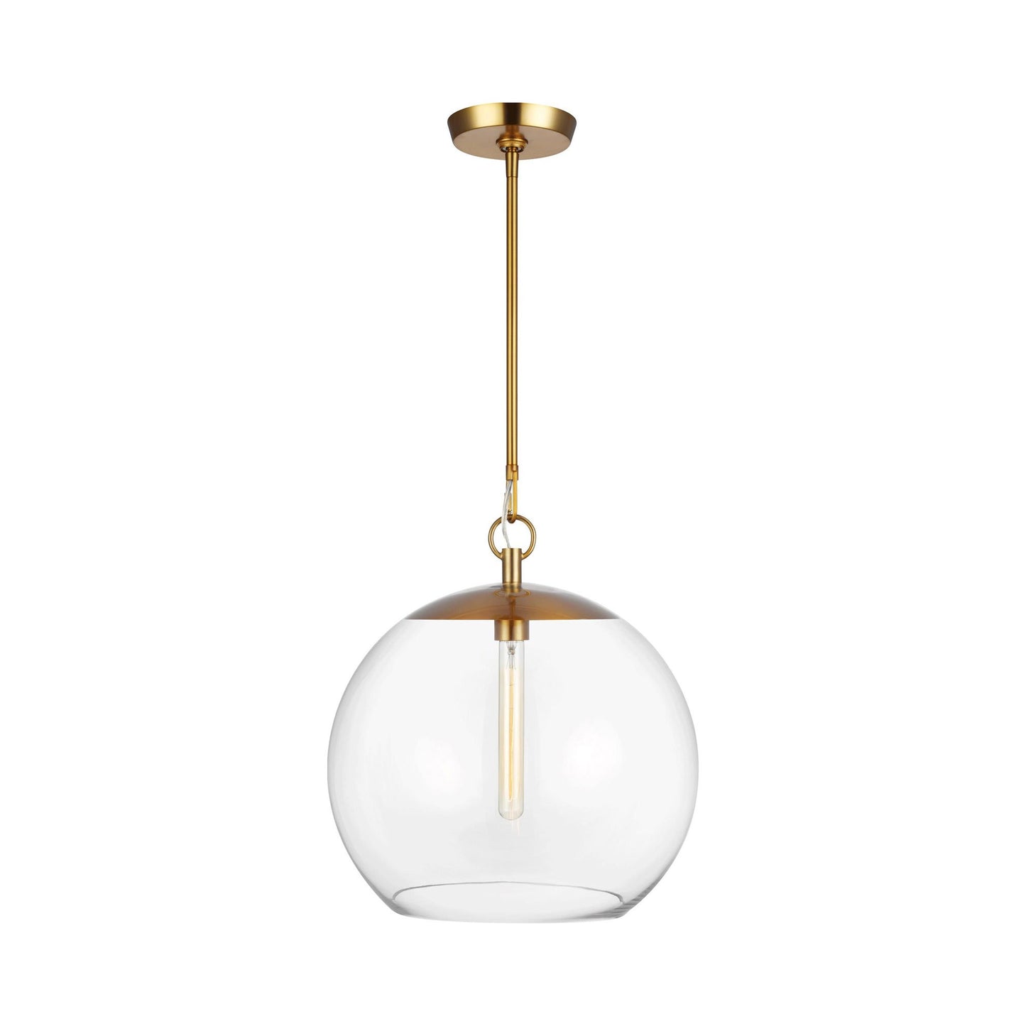 Atlantic Pendant Light in Burnished Brass (Round).