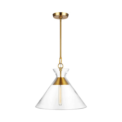 Atlantic Pendant Light in Burnished Brass (Wide).