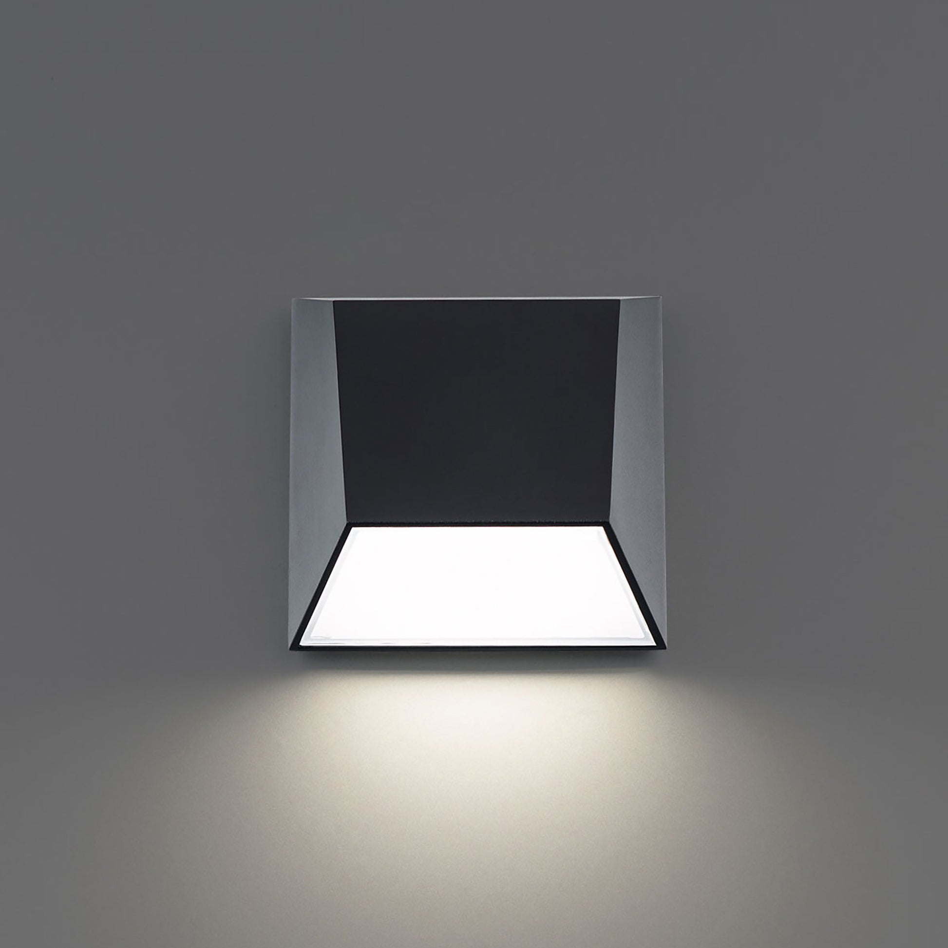Atlantis Outdoor LED Wall Light in Black (3000K).