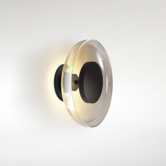 Aura Plus LED Wall Light in Smoked.