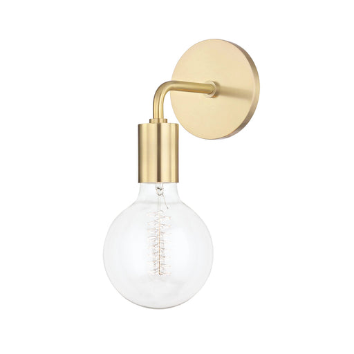 Ava Globe Wall Light in Gold and Frosted.