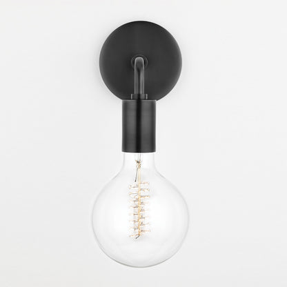 Ava Globe Wall Light in Detail.