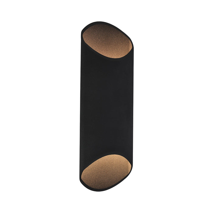 Avenue Outdoor Cylindrical Wall Light in Black (Long).