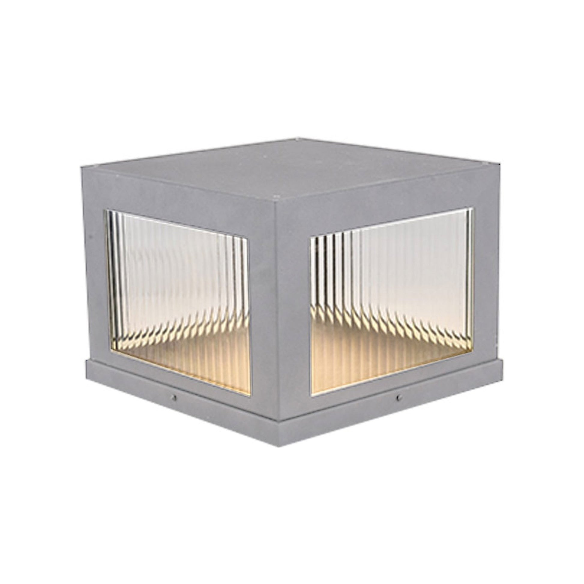 Avenue Outdoor Post Mount in Silver (9-Inch).