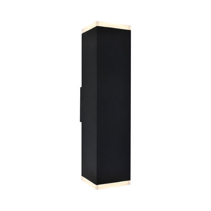 Avenue Outdoor Wall Light in Black (20-Inch).