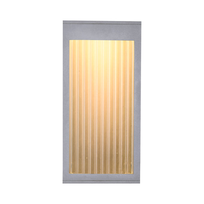 Avenue Ribbed Outdoor Wall Light in Detail.