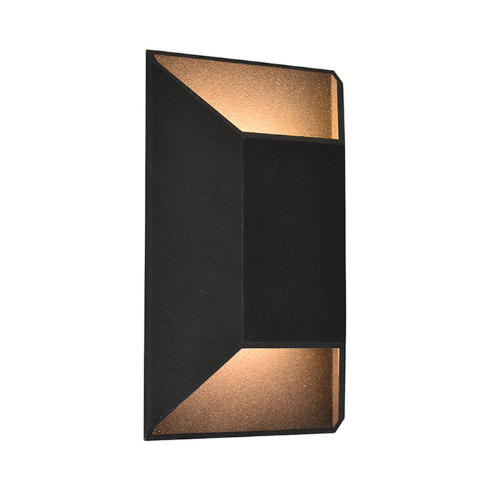 Avenue Outdoor Up Down Wall Light in Black (Short).