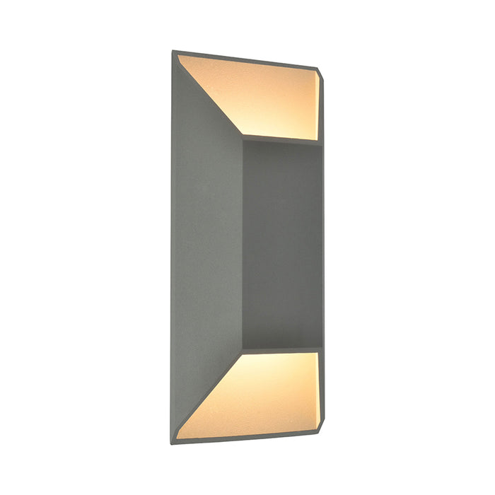 Avenue Outdoor Up Down Wall Light in Silver (Medium).