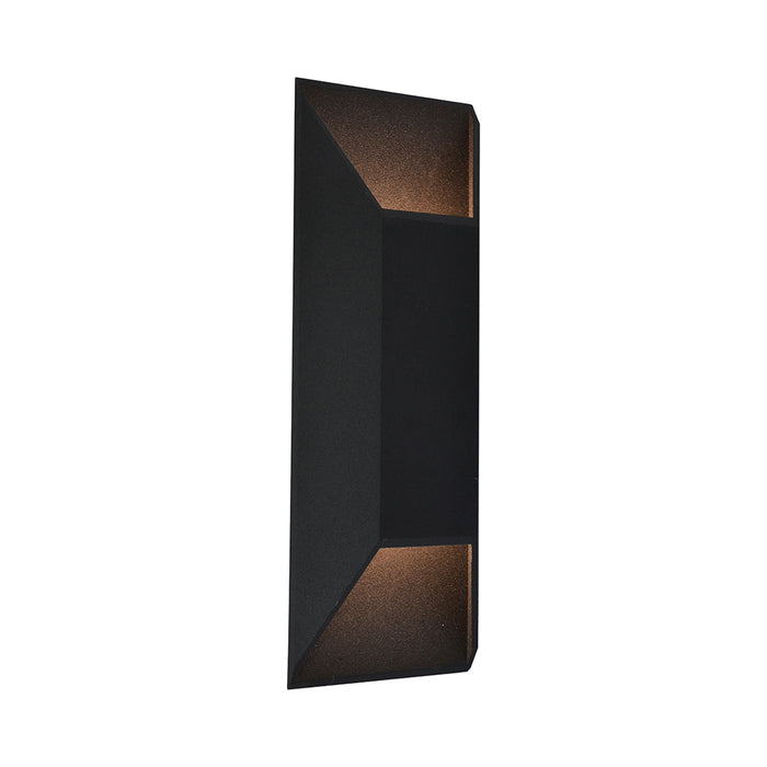 Avenue Outdoor Up Down Wall Light in Black (Long).