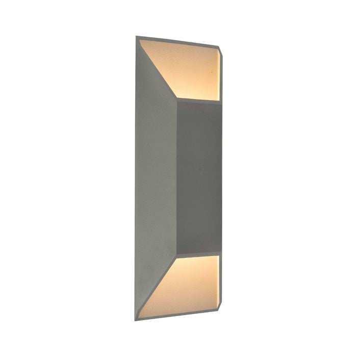 Avenue Outdoor Up Down Wall Light in Silver (Long).