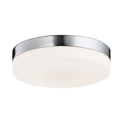 Cermack St Round Flush Mount Ceiling Light in Brushed Nickel (Medium).