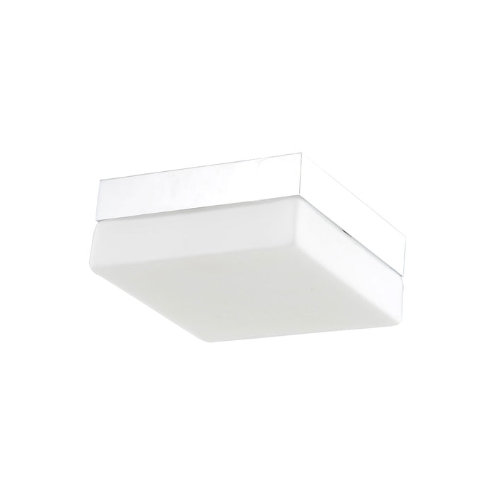 Cermack St Square Flush Mount Ceiling Light in Polished Chrome (Small).