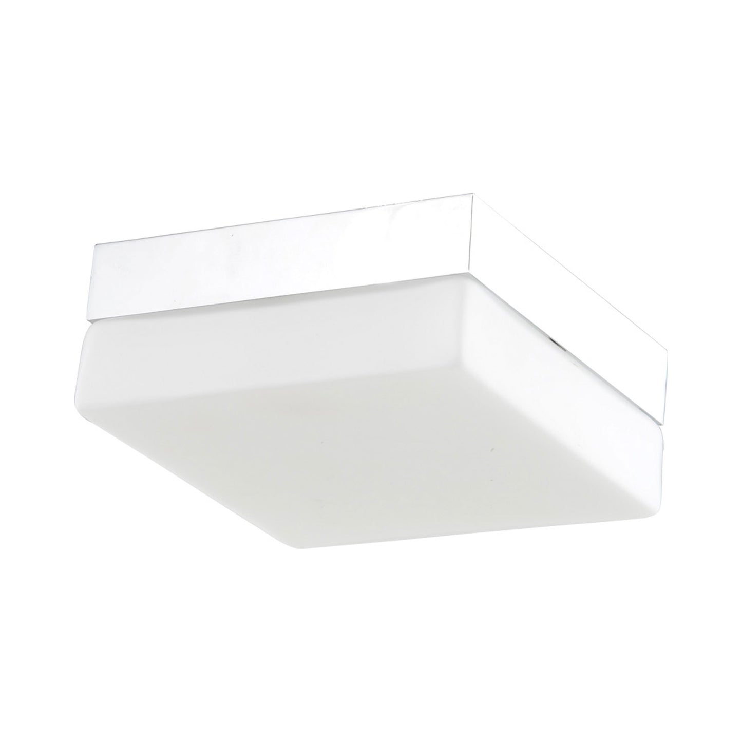 Cermack St Square Flush Mount Ceiling Light in Polished Chrome (Medium).