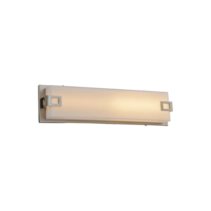 Cermack St Square Wall Light in Brushed Nickel (Small).