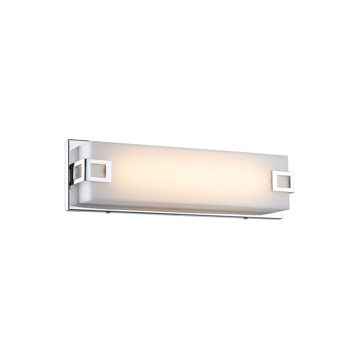 Cermack St Square Wall Light in Polished Chrome (Small).