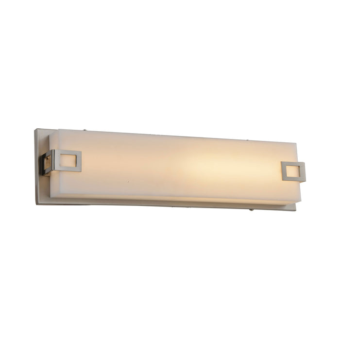 Cermack St Square Wall Light in Brushed Nickel (Medium).