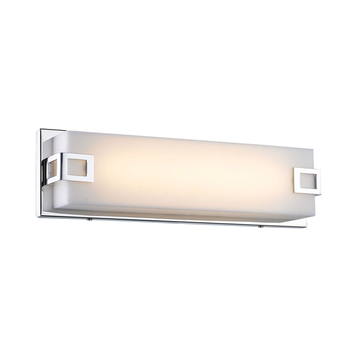 Cermack St Square Wall Light in Polished Chrome (Medium).