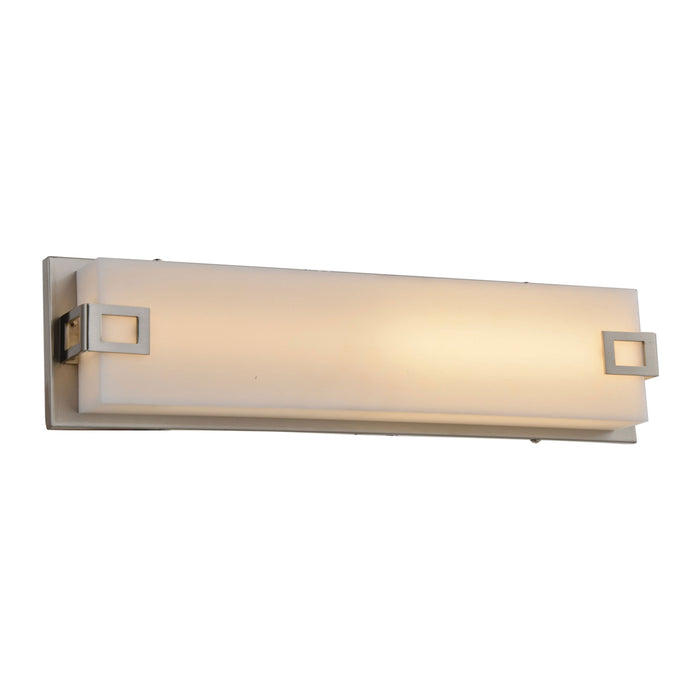 Cermack St Square Wall Light in Brushed Nickel (Large).