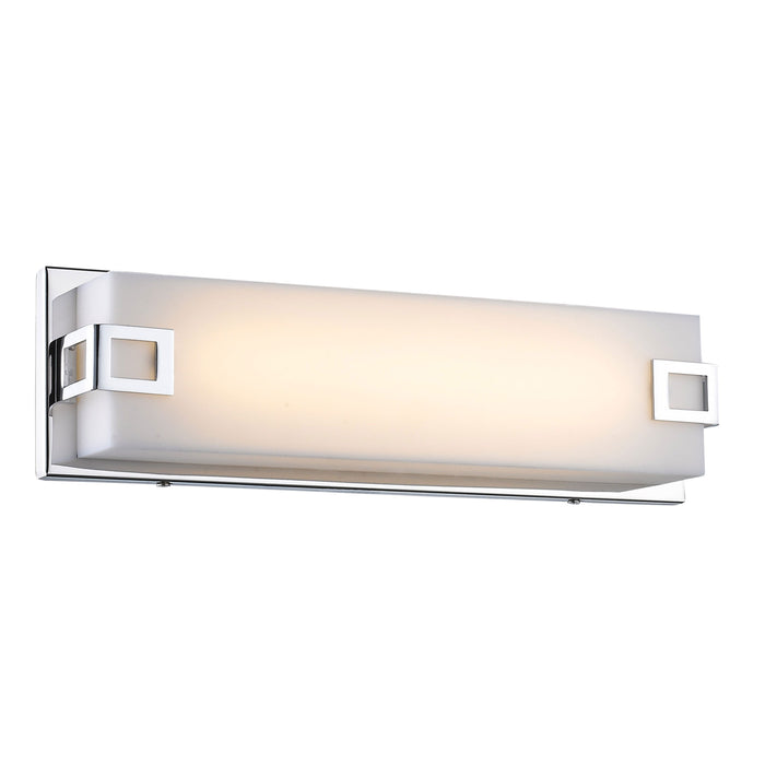 Cermack St Square Wall Light in Polished Chrome (Large).