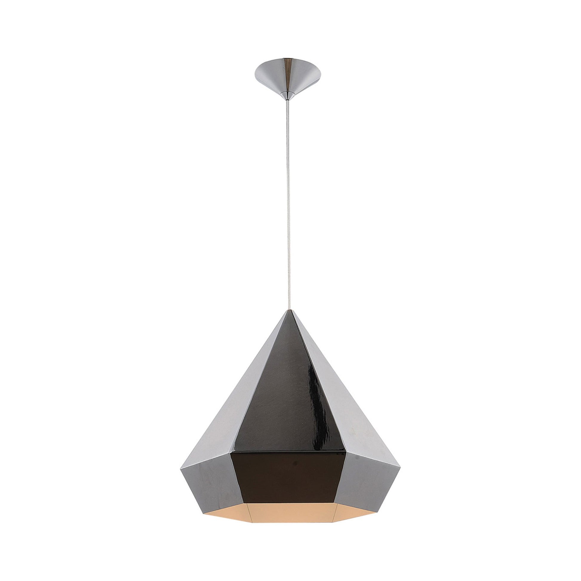 Doheny Diamond Pendant Light in Chrome.
