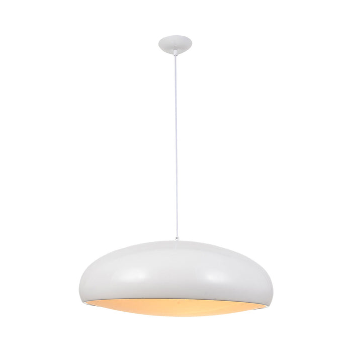 Doheny Dome Pendant Light in White.
