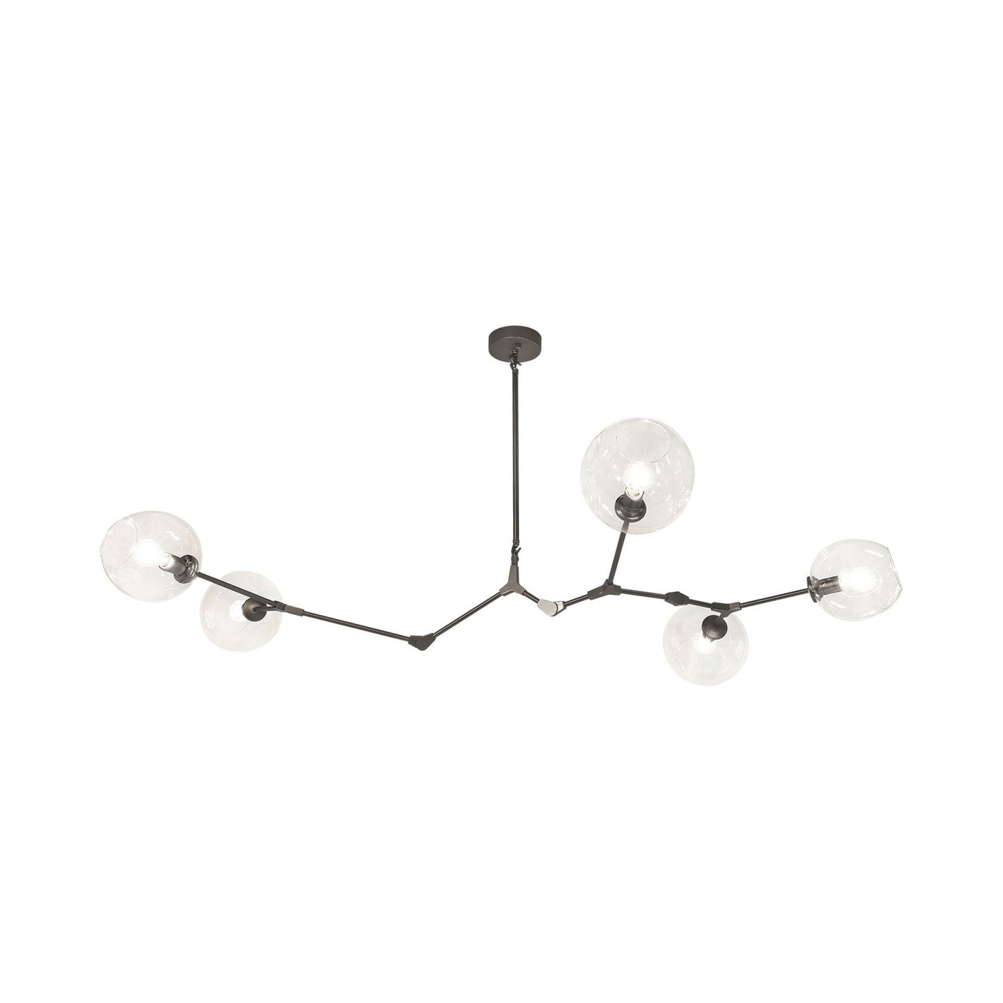 Fairfax Linear Pendant Light in Dark Bronze (5-Light).