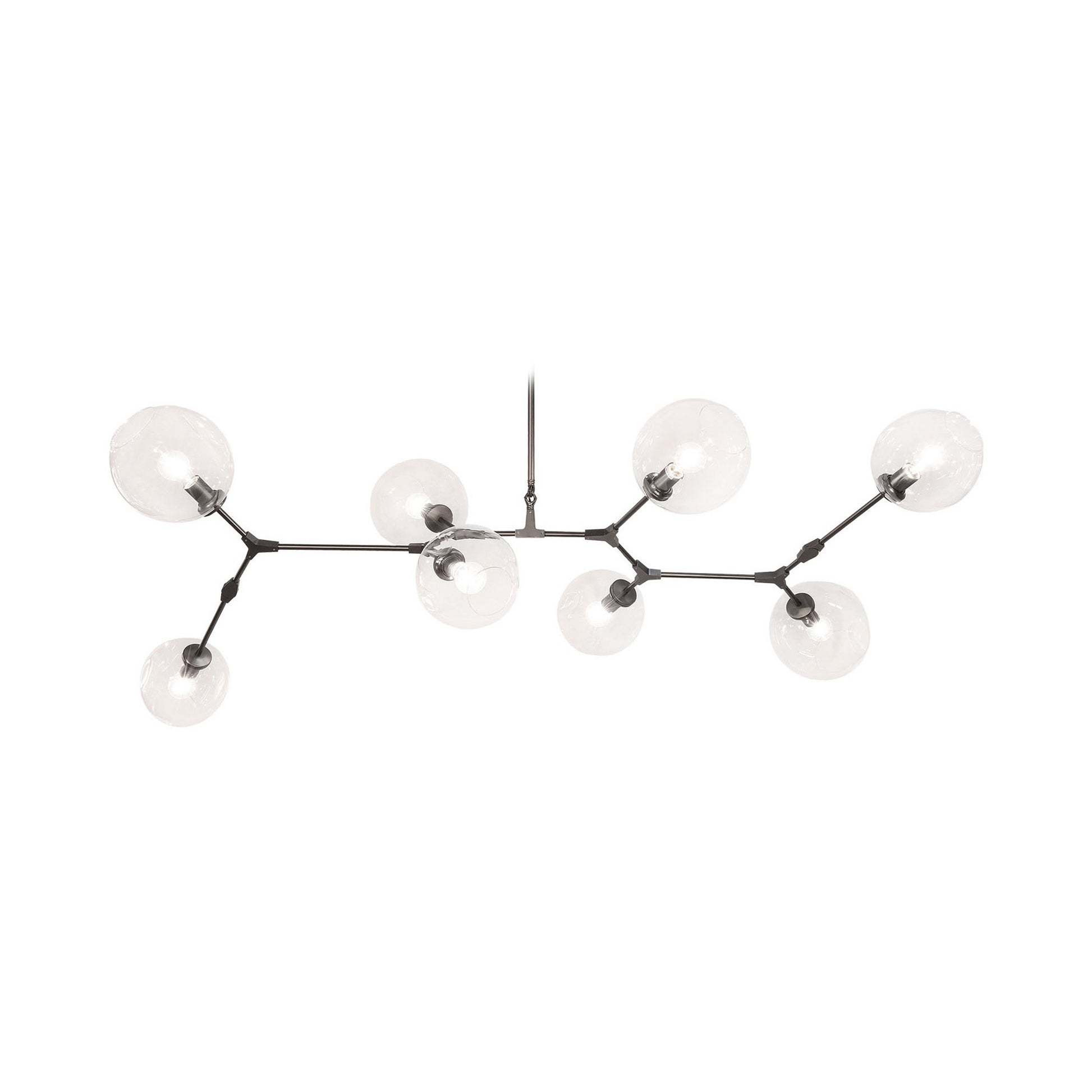 Fairfax Linear Pendant Light in Dark Bronze (8-Light).