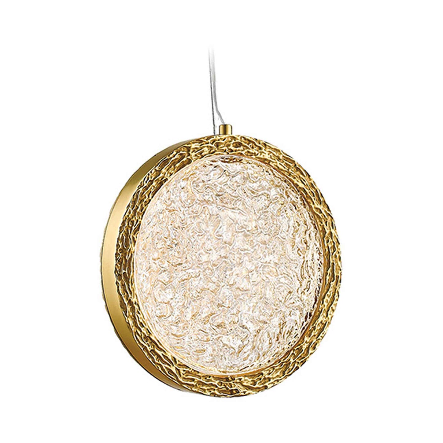 Bottega LED Pendant Light in Polished Brass (6-Inch).