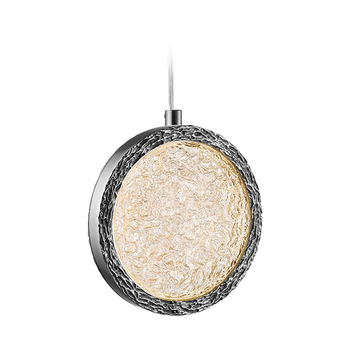 Bottega LED Pendant Light in Polished Nickel (10-Inch).