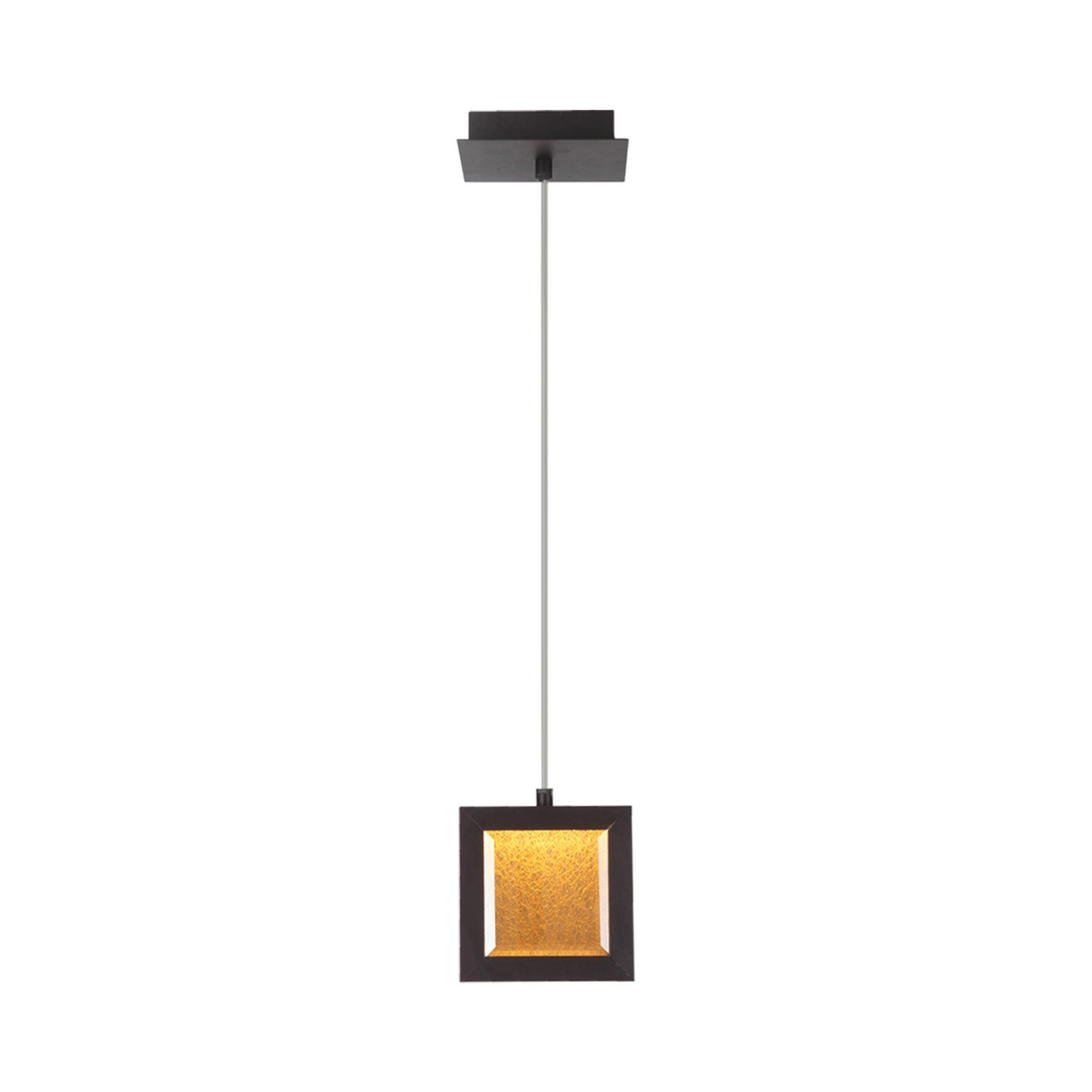 Brentwood LED Pendant Light in Dark Bronze (6-Inch).