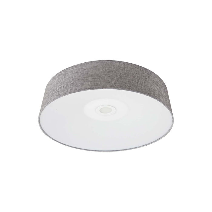 Cermack St. LED Flush Mount Ceiling Light in Grey Linen (Small).