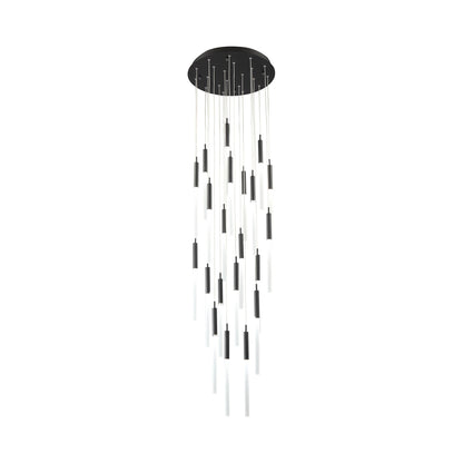 Main St. LED Chandelier in Matte Black.