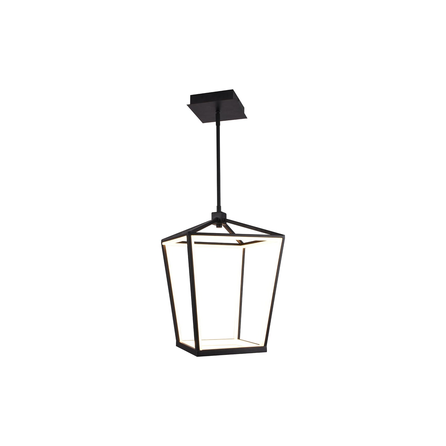 Park Avenue LED Chandelier in Black (13-Inch).