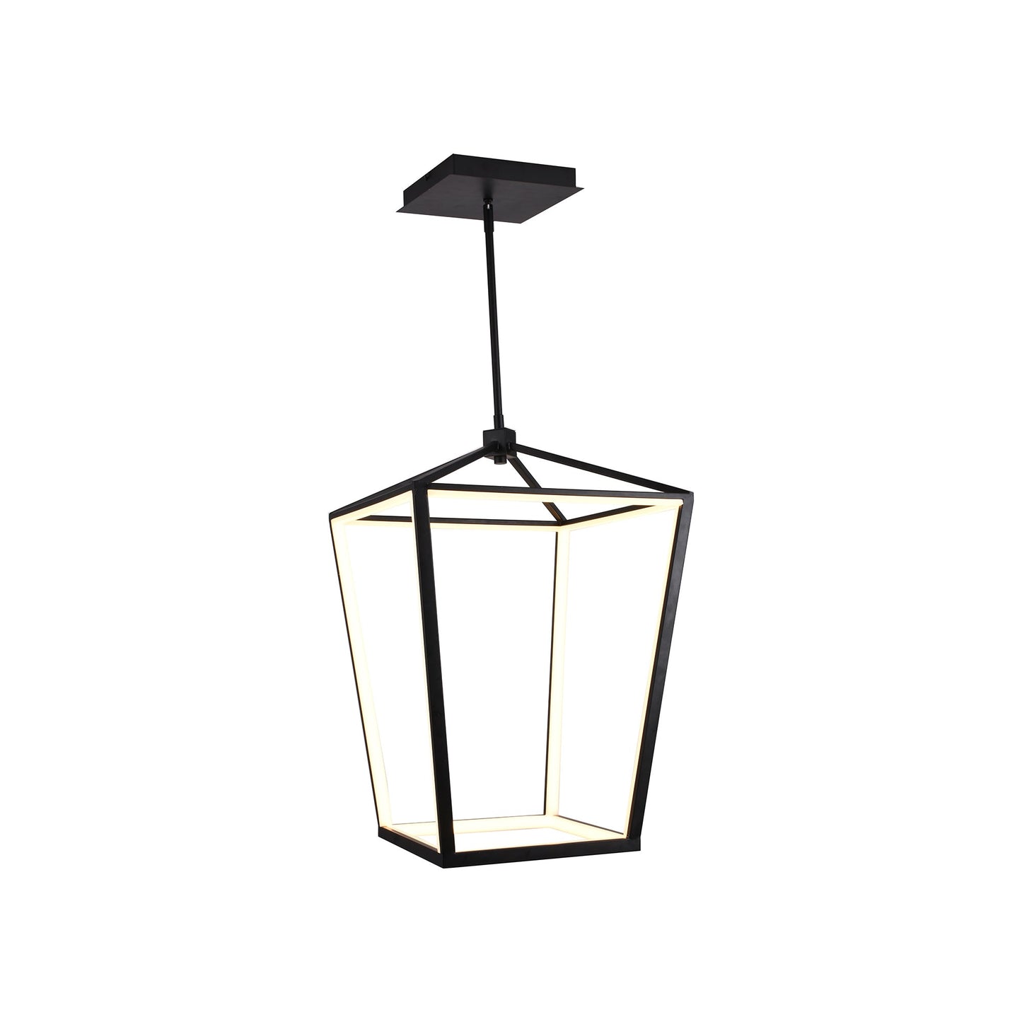 Park Avenue LED Chandelier in Black (17-Inch).