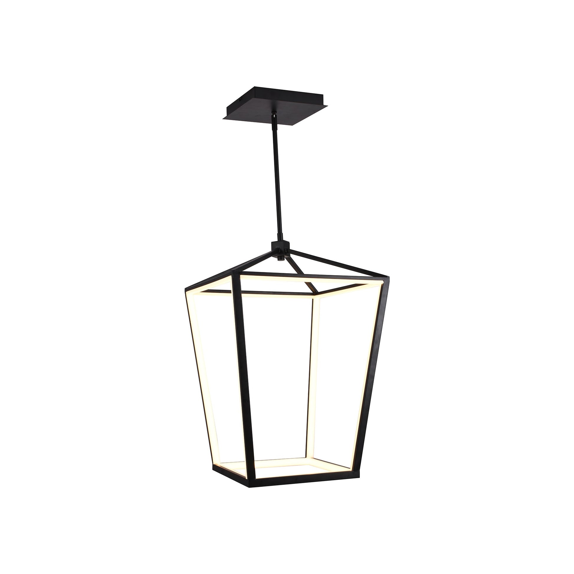 Park Avenue LED Chandelier in Black (17-Inch).