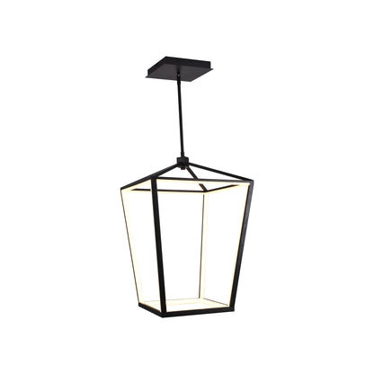 Park Avenue LED Chandelier in Black (17-Inch).