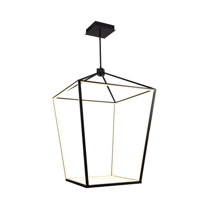 Park Avenue LED Chandelier in Black (30-Inch/109W).