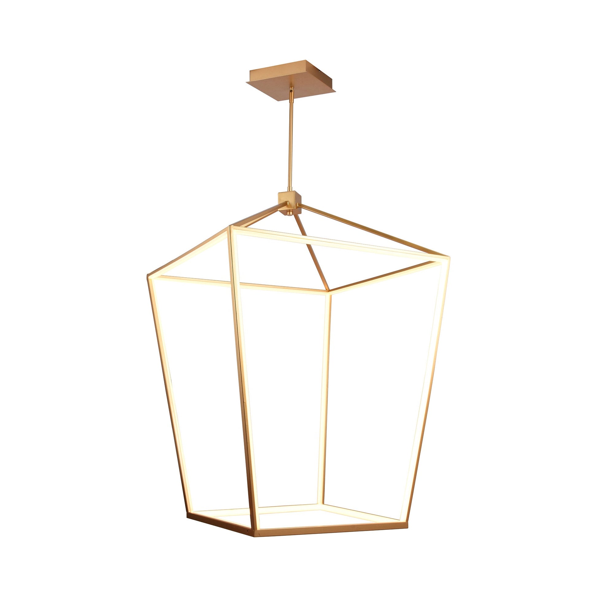Park Avenue LED Chandelier in Gold (30-Inch/109W).