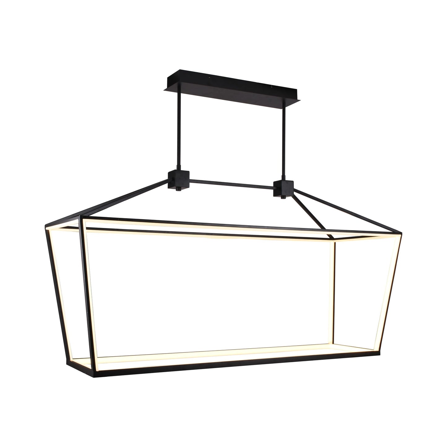 Park Avenue LED Chandelier in Black (54-Inch/109W).