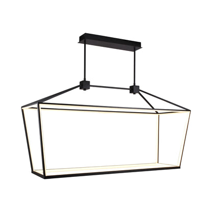 Park Avenue LED Chandelier in Black (54-Inch/109W).