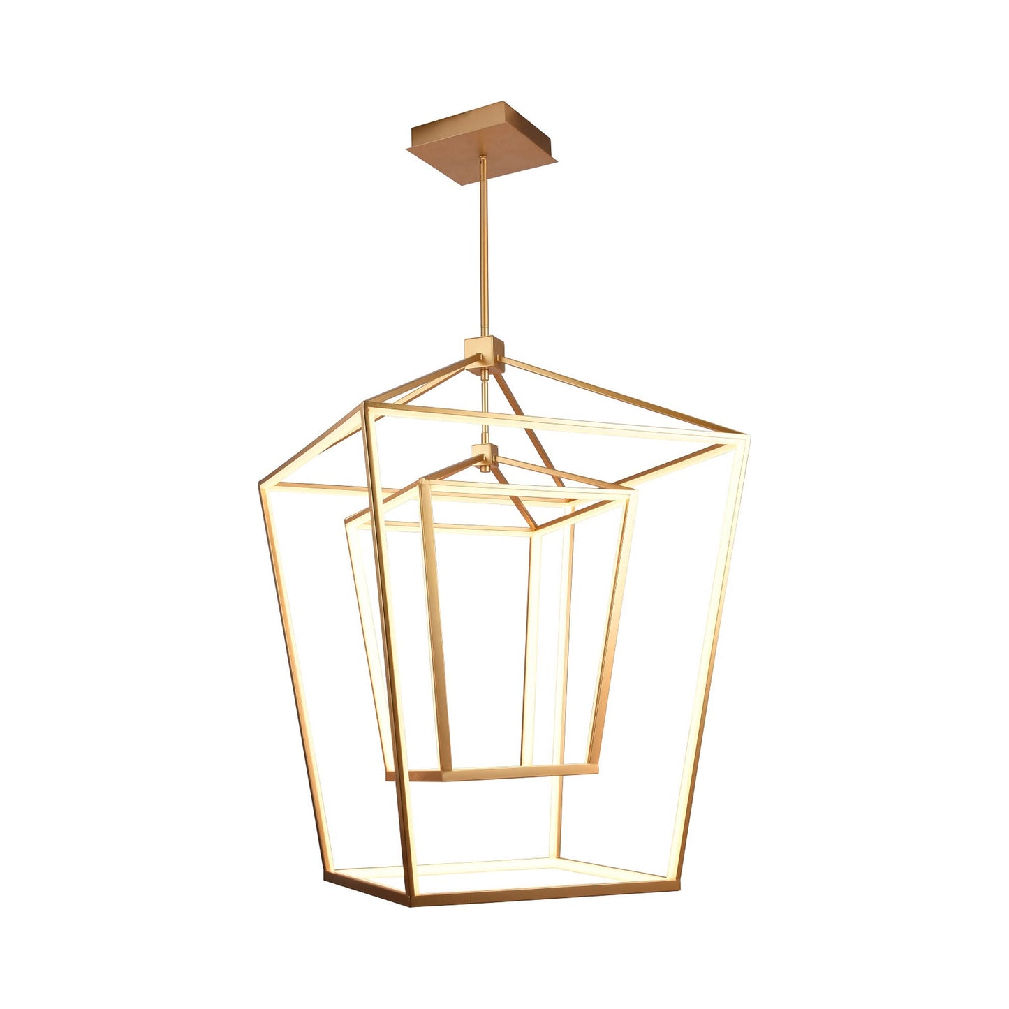 Park Avenue LED Chandelier in Gold (30-Inch/204W).