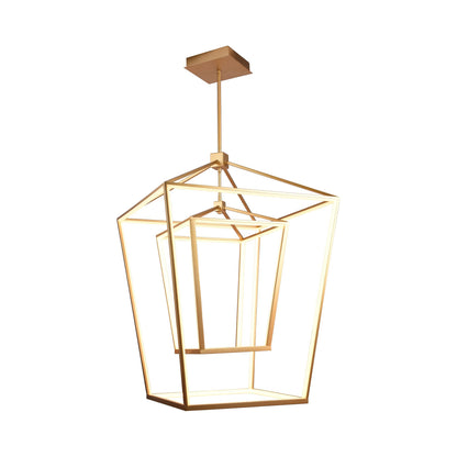 Park Avenue LED Chandelier in Gold (30-Inch/204W).