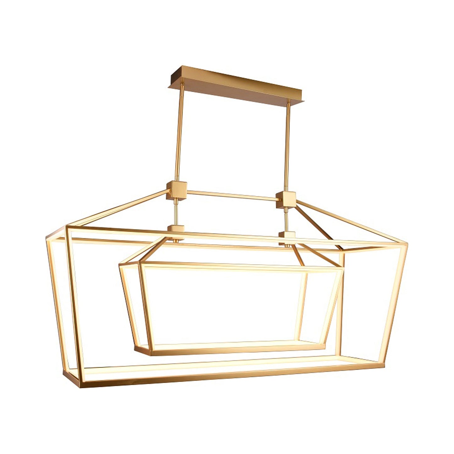 Park Avenue LED Chandelier in Gold (54-Inch/210W).