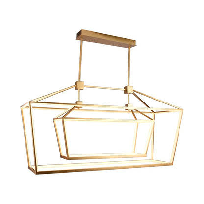 Park Avenue LED Chandelier in Gold (54-Inch/210W).