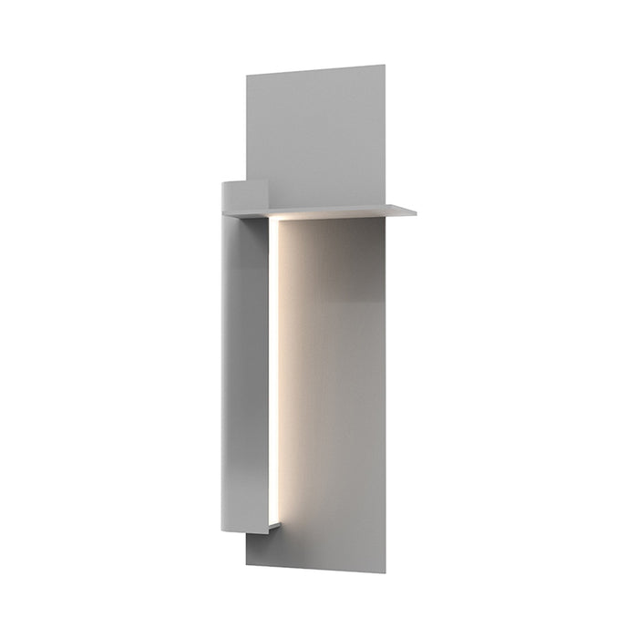 Backgate™ Outdoor LED Wall Light in Small/Textured Gray/Left.