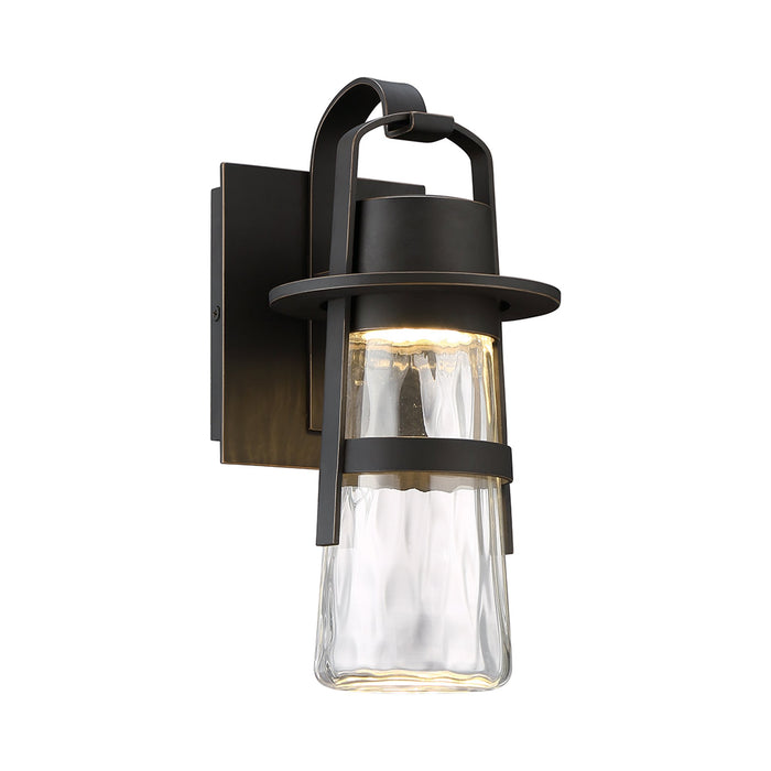 Balthus Outdoor LED Wall Light in Small/Oil Rubbed Bronze.