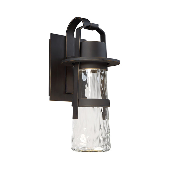Balthus Outdoor LED Wall Light in Large/Black.
